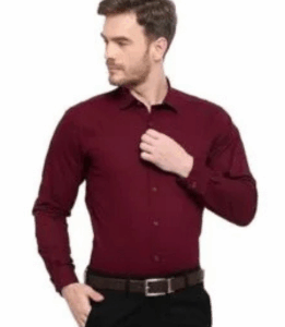 Shiffon Men's Regular Fit Solid Soft Touch Cotton Casual & Formal Shirt | Spread Collar Full Sleeves Formal Shirt | Plain | Shirt for Men | Premium Cotton | Breathable Fabric ,Solid Plain Maroon M - Medium, L - Large, XL - Extra Large