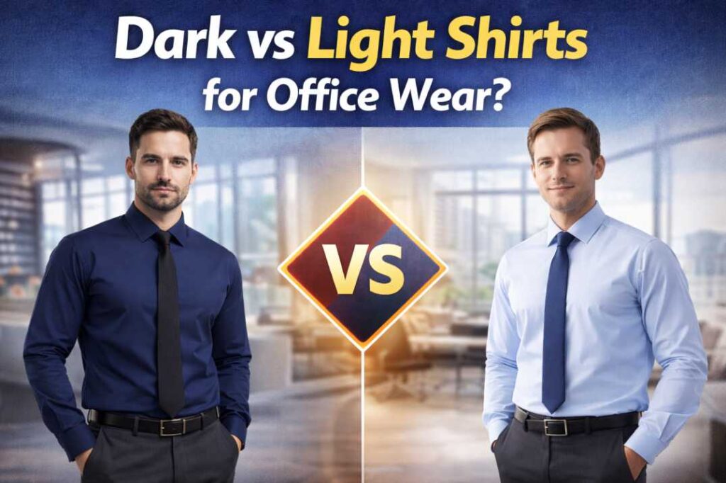 dark vs light shirts office wear